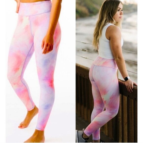 Zyia light n tight limited edition Sorbet Sunset High Rise Legging 28" sz 16 - Picture 1 of 16